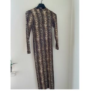 Snakeprint Naked Wardrobe Dress